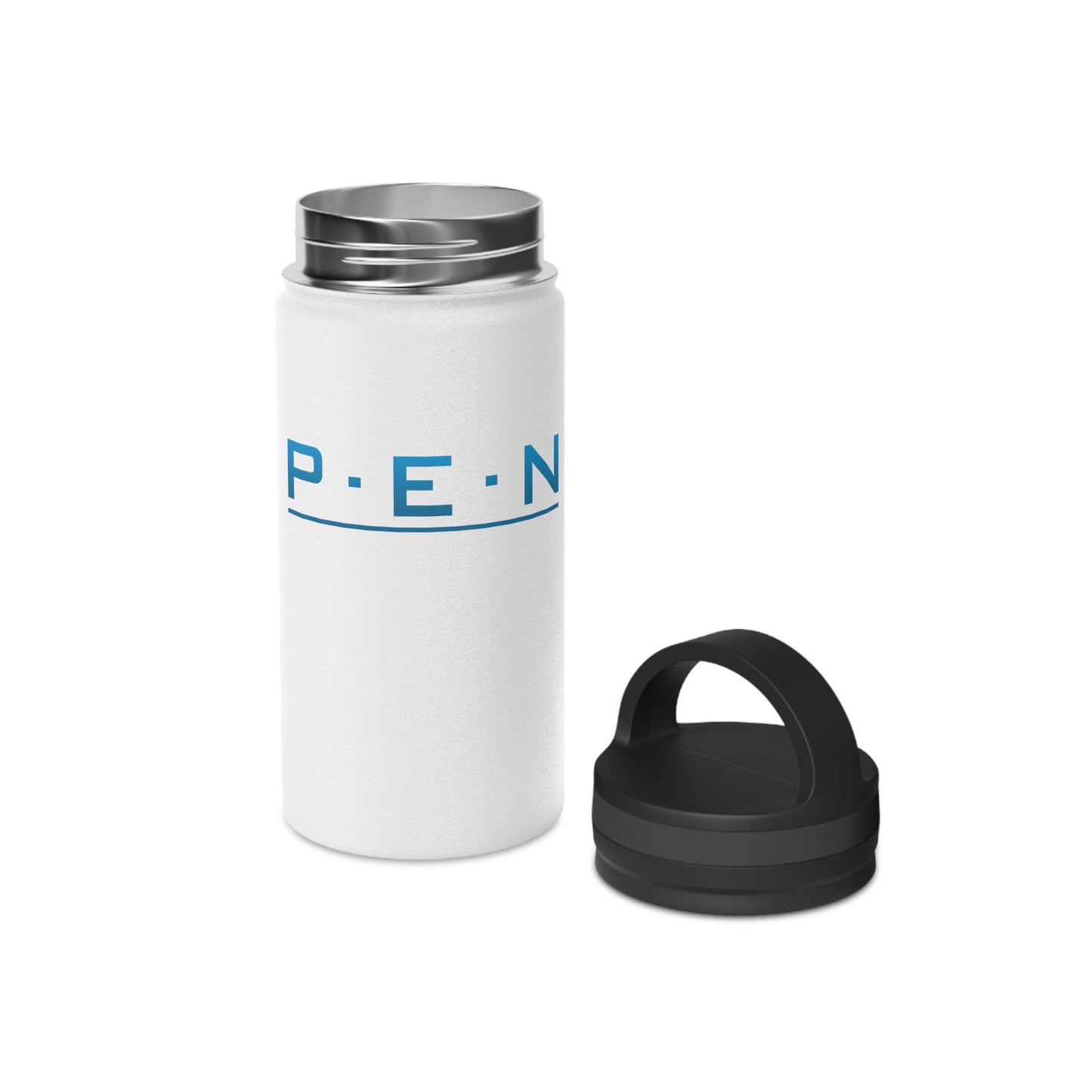 Stainless Steel Water Bottle, Handle Lid - Pen