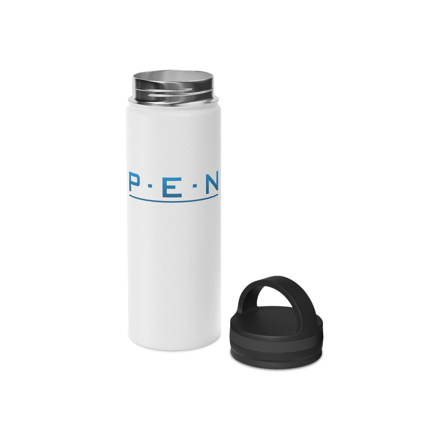 Stainless Steel Water Bottle, Handle Lid - Pen