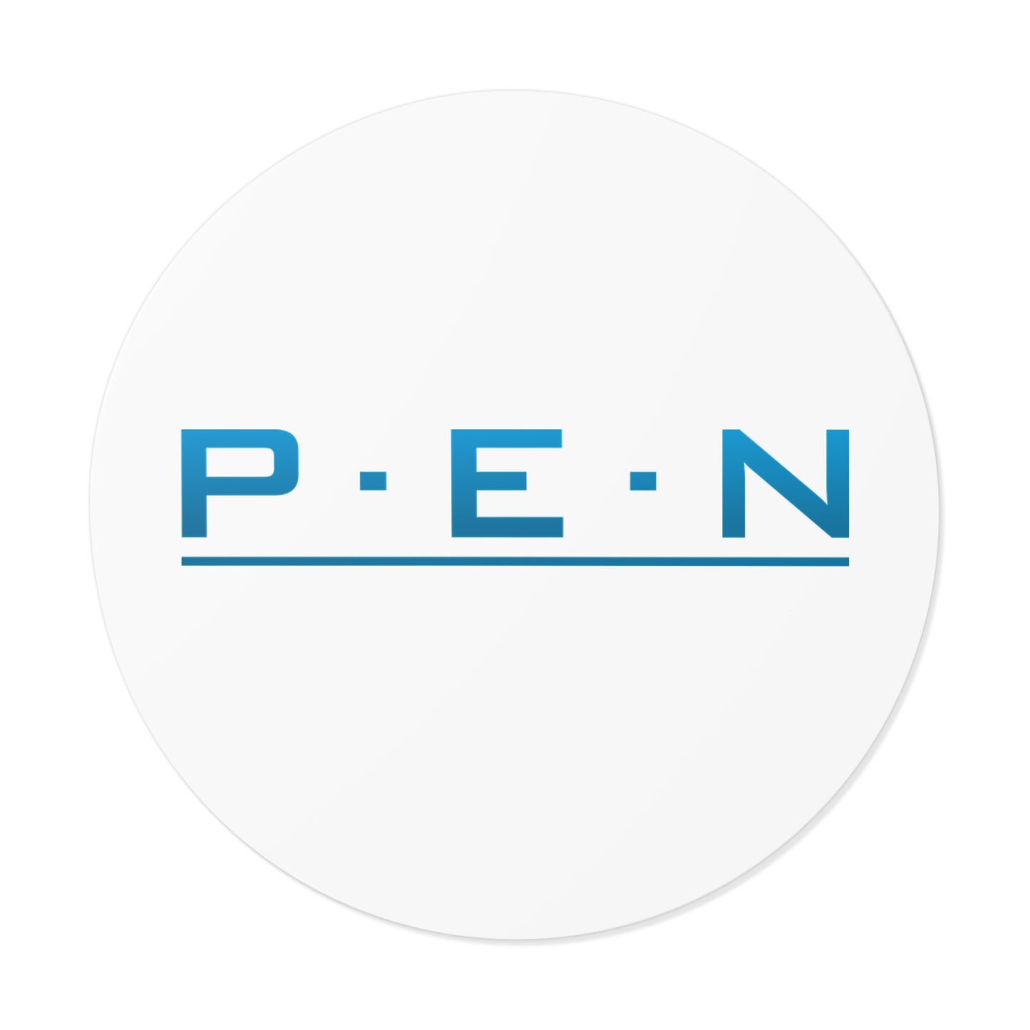 Round Vinyl Stickers - Pen