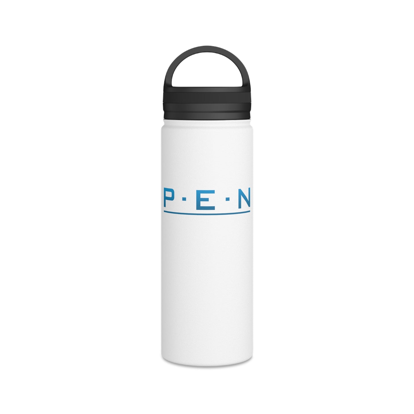 Stainless Steel Water Bottle, Handle Lid - Pen