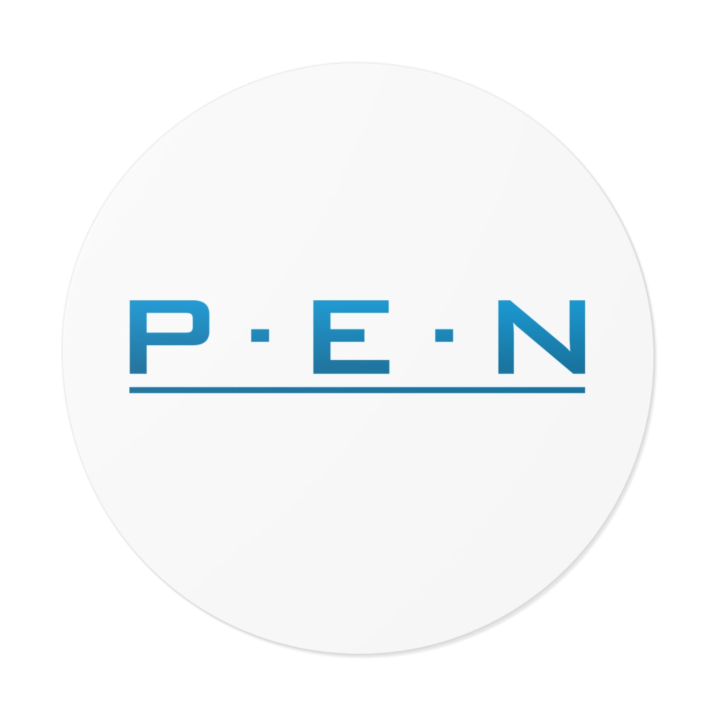 Round Vinyl Stickers - Pen