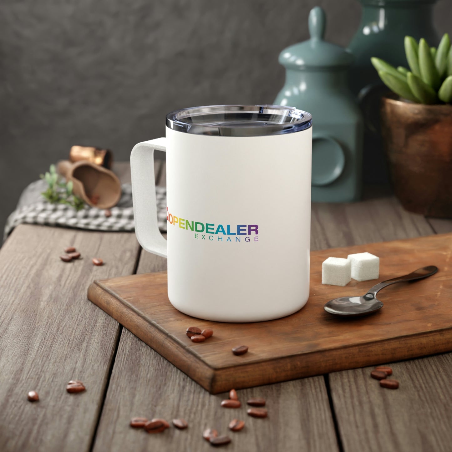 Insulated Coffee Mug, 10oz - Pride