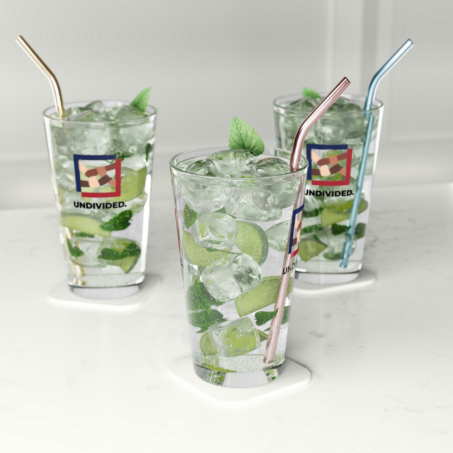 Pint Glass, 16oz - Undivided
