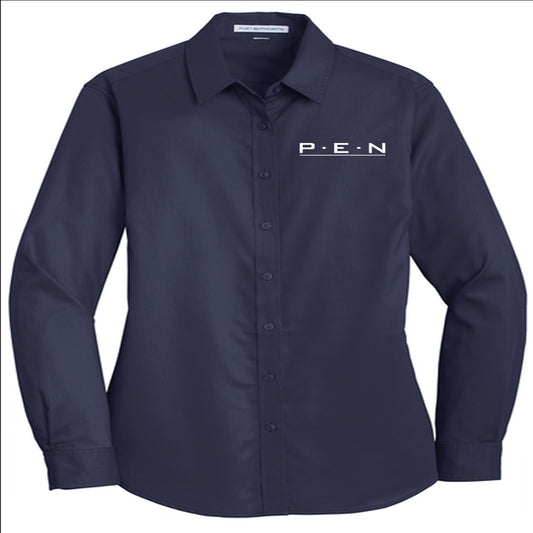 Port Authority® Women's SuperPro™ Twill Shirt - PEN