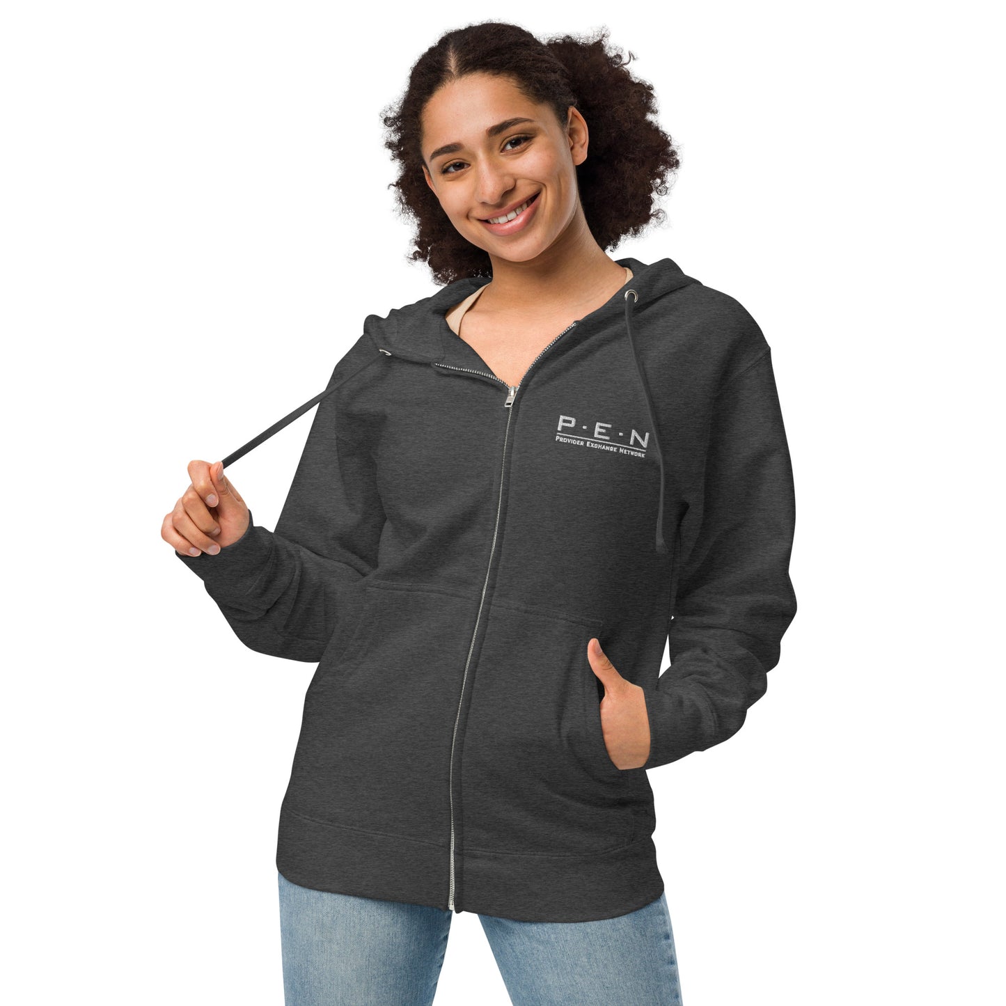 Independent Trading Co. | Unisex fleece zip up hoodie - Pen