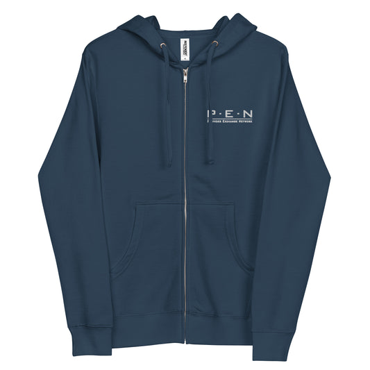 Independent Trading Co. | Unisex fleece zip up hoodie - Pen