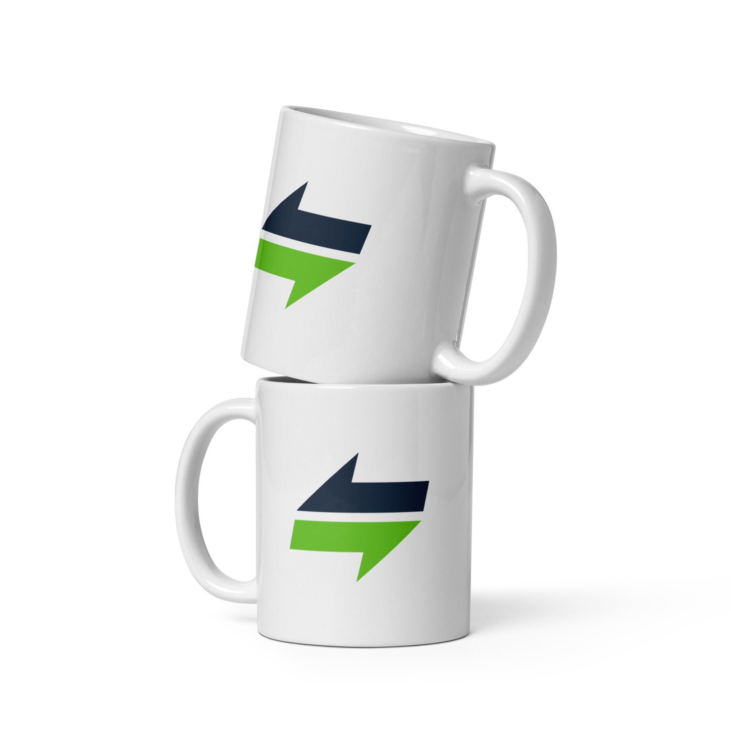 White glossy mug - Deal Exchange (alternate logo)