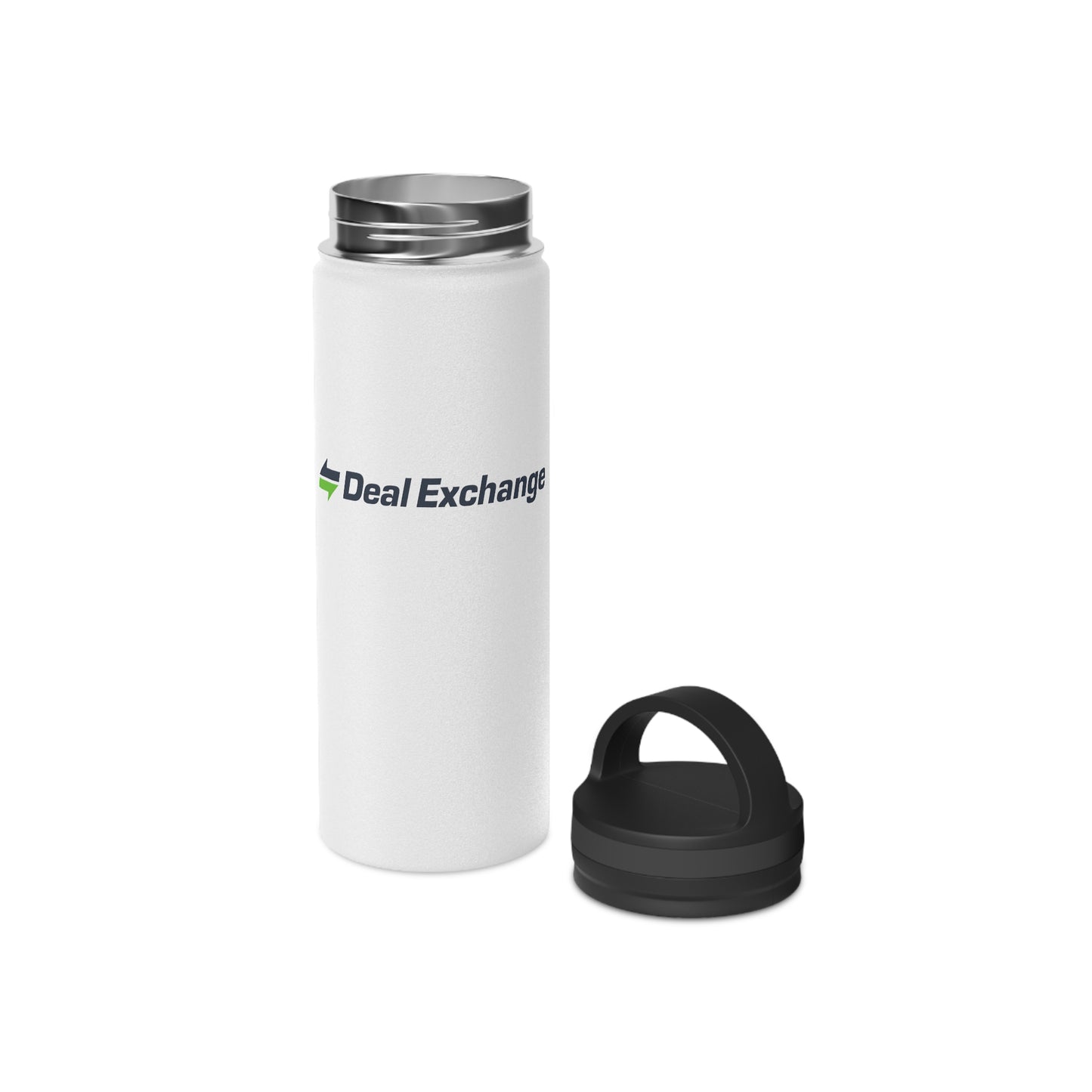 Stainless Steel Water Bottle, Handle Lid - Deal Exchange