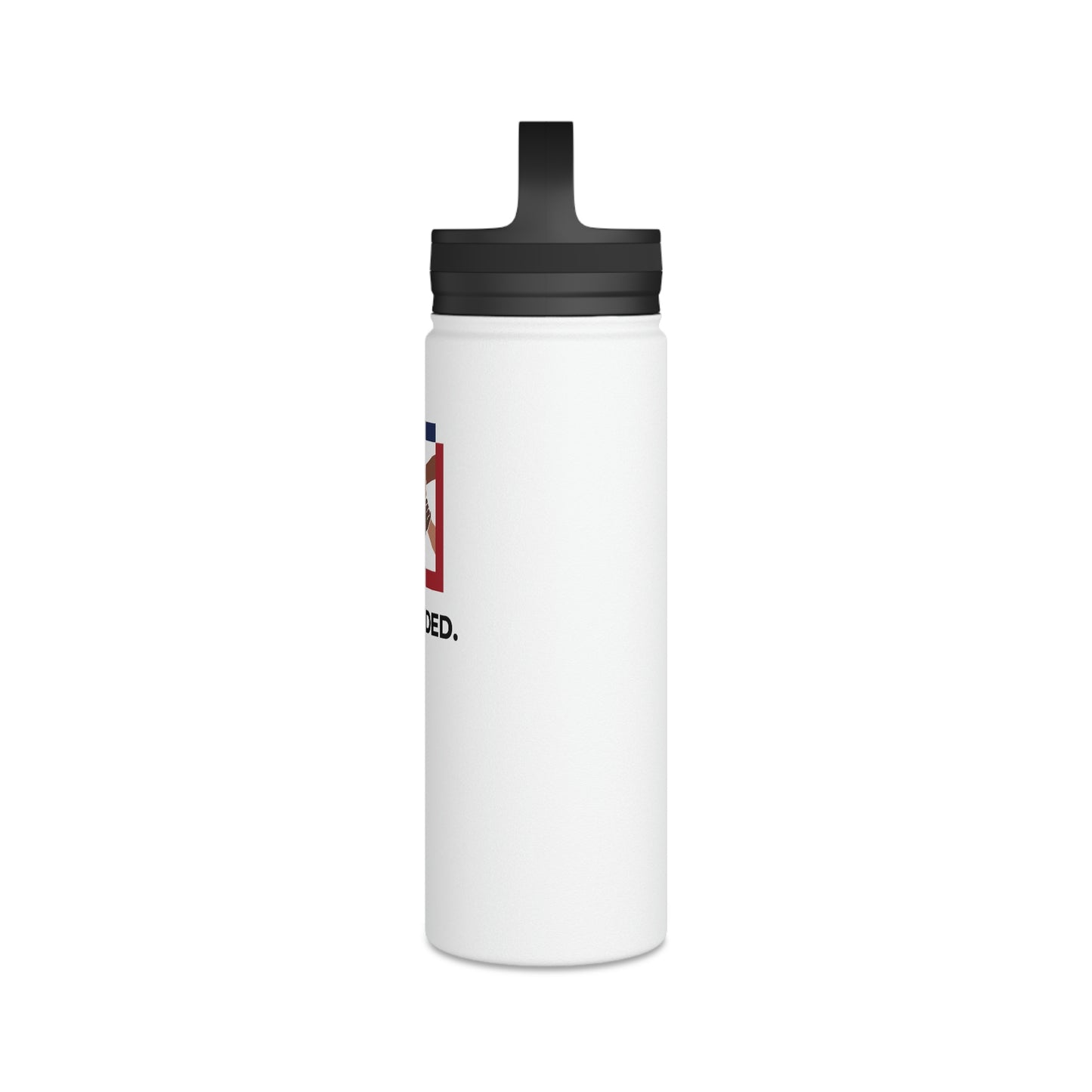 Stainless Steel Water Bottle, Handle Lid - Undivided