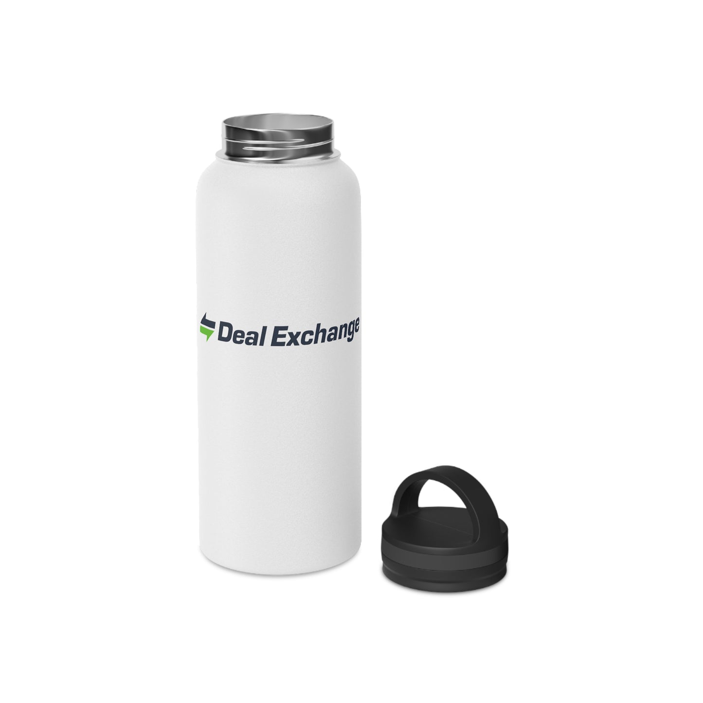 Stainless Steel Water Bottle, Handle Lid - Deal Exchange