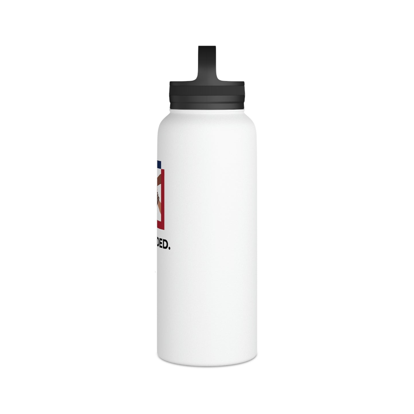 Stainless Steel Water Bottle, Handle Lid - Undivided