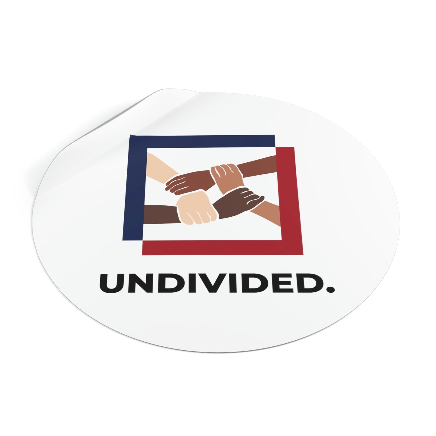 Round Vinyl Stickers - Undivided