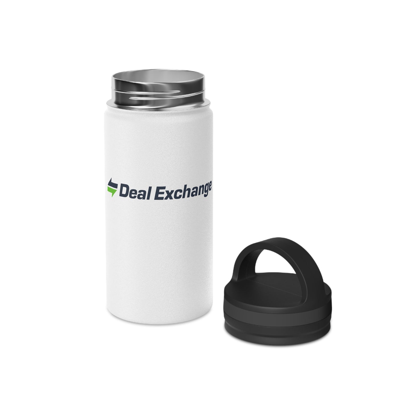 Stainless Steel Water Bottle, Handle Lid - Deal Exchange