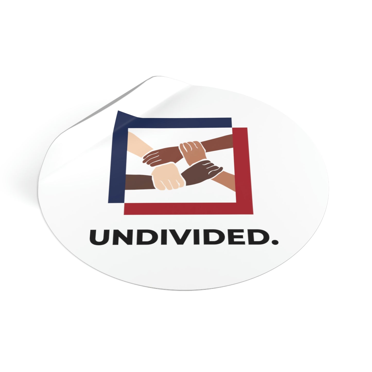 Round Vinyl Stickers - Undivided