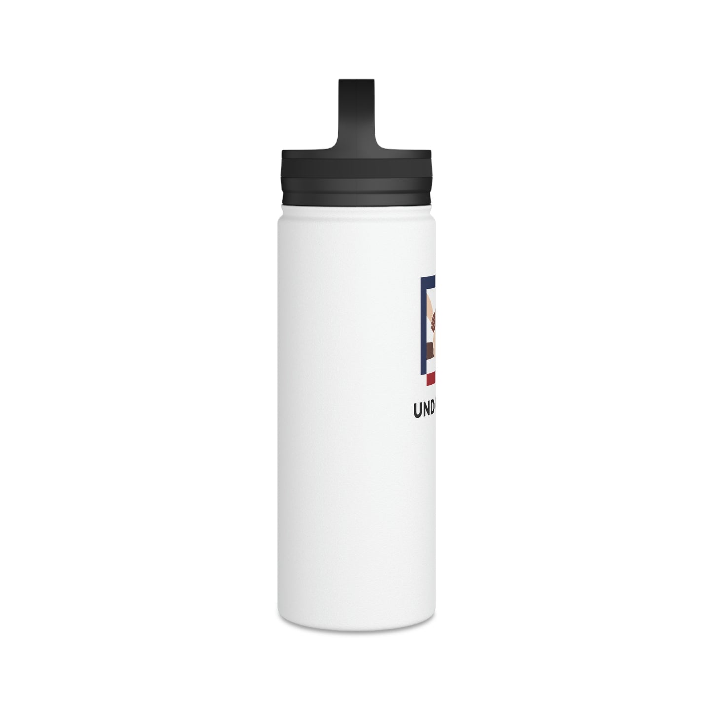 Stainless Steel Water Bottle, Handle Lid - Undivided